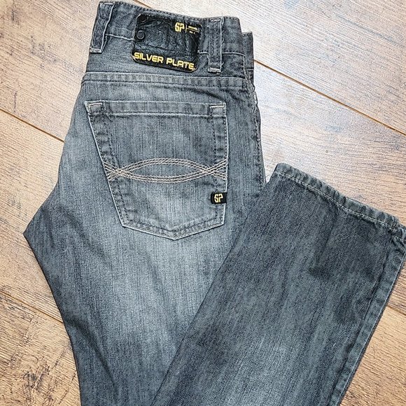 SILVER PLATE Falco 5000 Slim Fit Men's Gray Jeans - Sz 29 - Picture 1 of 6